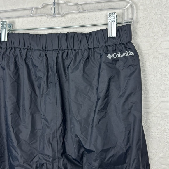 Columbia 100% Nylon Pants Outdoors Swishy Track Snow Rain Hiking Black Weather - Picture 5 of 8